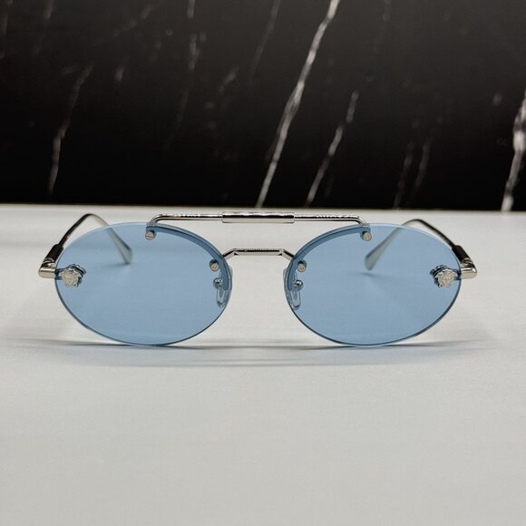 NEW VERSACE VE2295 1000/1 SUNGLASSES BLUE WOMEN VERSACE VE2295 10001 main image 8